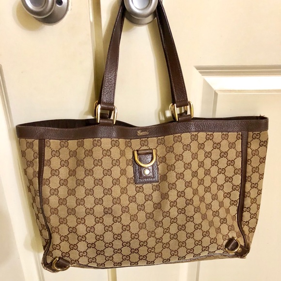 Gucci Handbags - GUCCI Monogram Large Abbey Tote